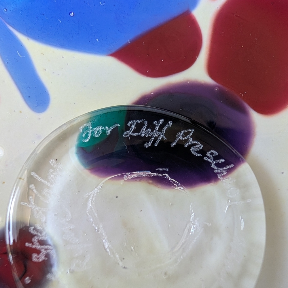 Blake Street Glass Studio Handmade Multicolor Art Glass Bowl Signed - Picture 13 of 14